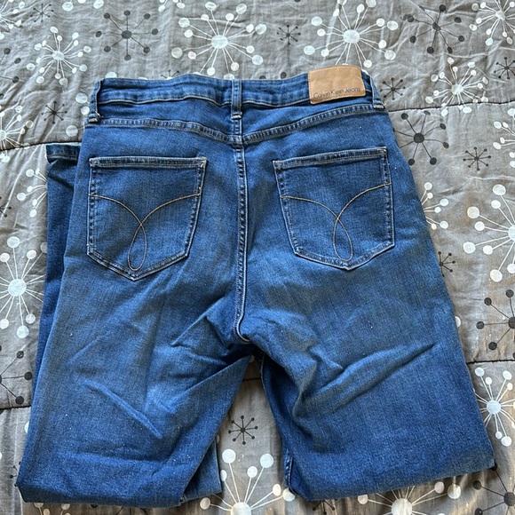 Calvin Klein High Rise Ankle Skinny Jeans Women’s size 12 stretchy - Picture 3 of 9